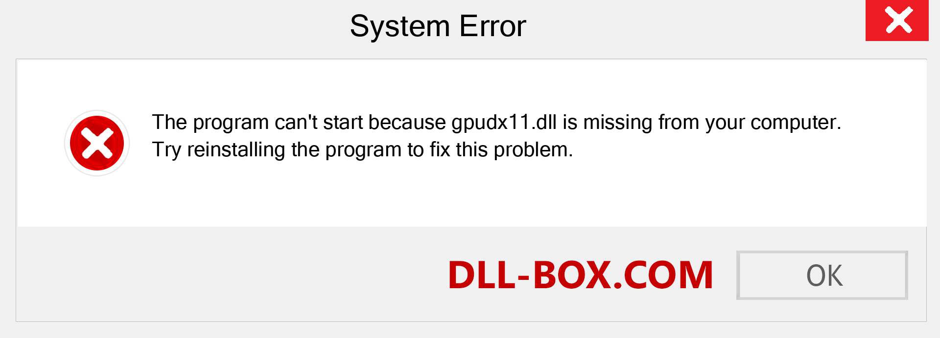  gpudx11.dll file is missing?. Download for Windows 7, 8, 10 - Fix  gpudx11 dll Missing Error on Windows, photos, images